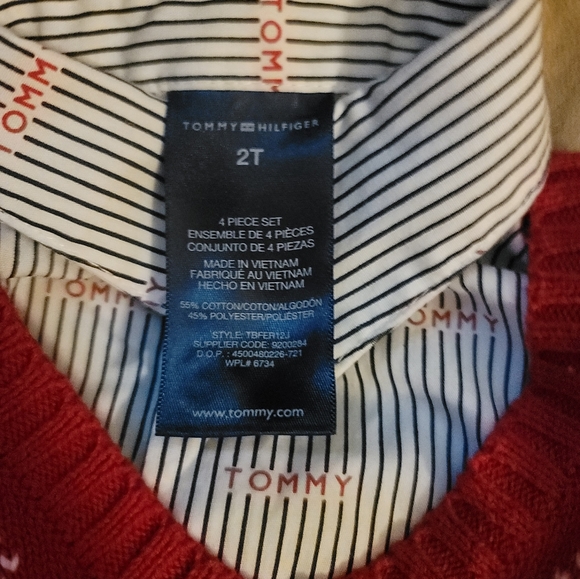 Tommy Hilfiger shirt set 2T - Picture 3 of 6